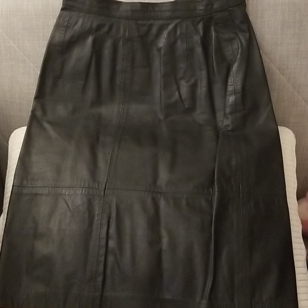 Leather skirt